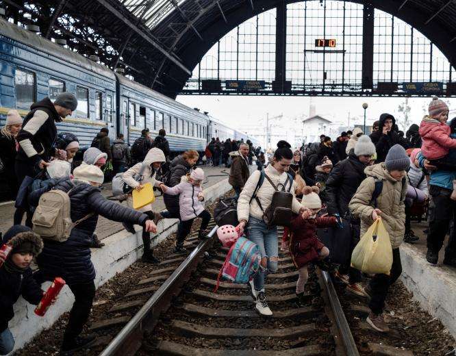 Lviv Train Station, Ukraine