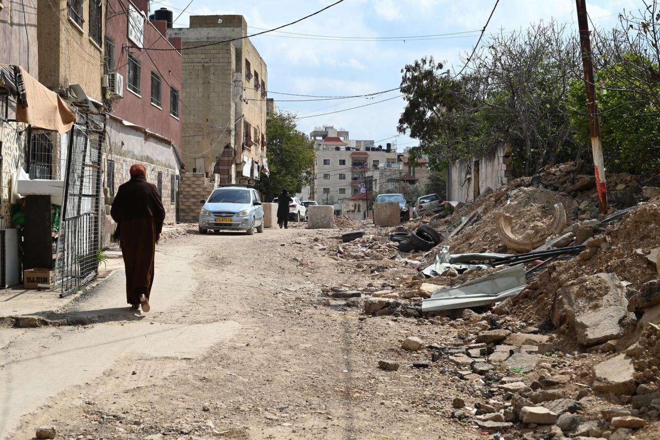 The streets of Jenin in the West Bank, Palestine.